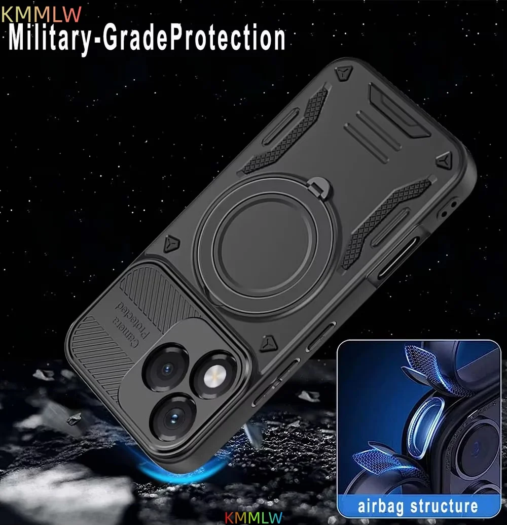 Case For Honor 400 Pro Lite Smart X60 X9c Smart X70 X7D X5C X9D Ring Bracket Magnetic Holder Cover Shockproof Armor view 3