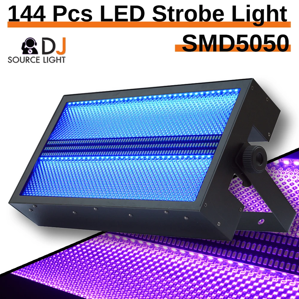 

LED 144Pcs RGB 3IN1 + 216Pcs White Light Strobe Light High Brightness Wash Effect DMX512 Disco Party Club Bar DJ Stage Lights