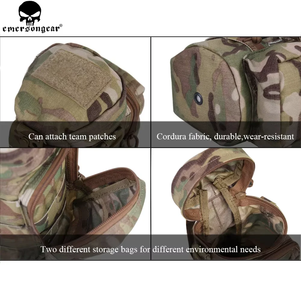 EMERSONGEAR Mochila táctica MOLLE negra multicam combate y caza