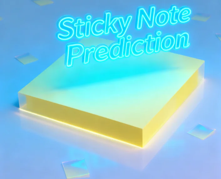 Professional Magic Tricks Sticky Note Prediction Mind Reading Pad Street Illusion Gimmicks Magia Props for Performers