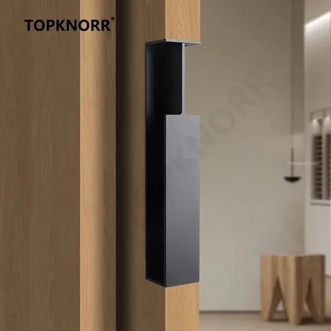 Inbäddad ficka skjutdörrskoppling Dörrhandtag Tryck och dra Osynligt dolt dörrhandtag Dolt handtag Handtag Kök 8 best sales handdörr - №4