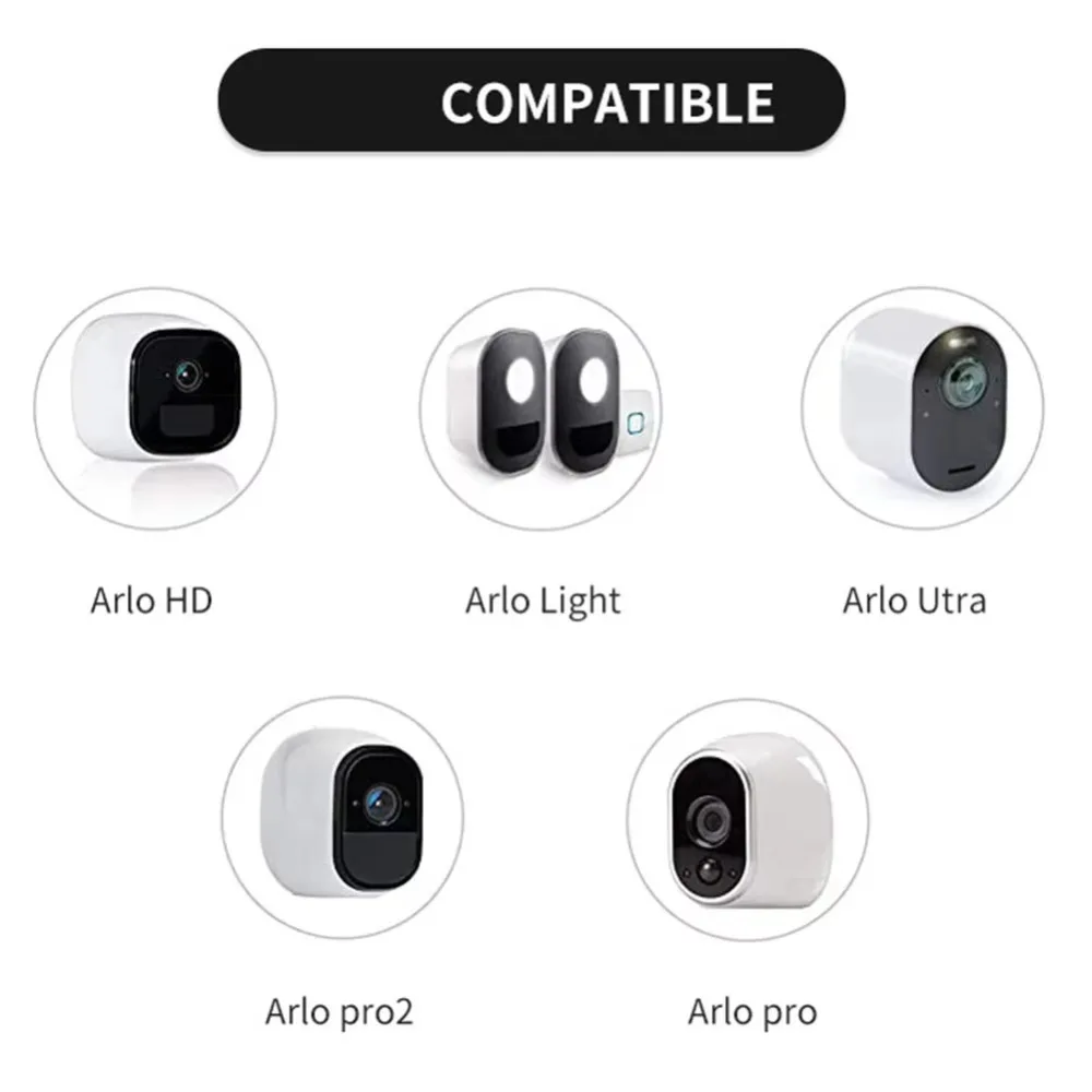 دعامة مزراب المطر المعدنية لـ Arlo Pro/2/3/4/HD/Light/Ultra/Ultra 2/Go 2/Eufycam E/2C/2C Pro/2 pro/E20 E40