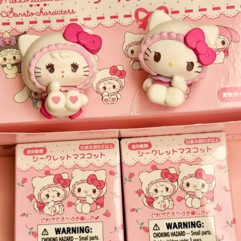 

Sanrio Mikko японская иллюстрация, украшение для суставов, слепая коробка-сюрприз, модель игрушки, экшн-фигурка для декора на день рождения, подарок