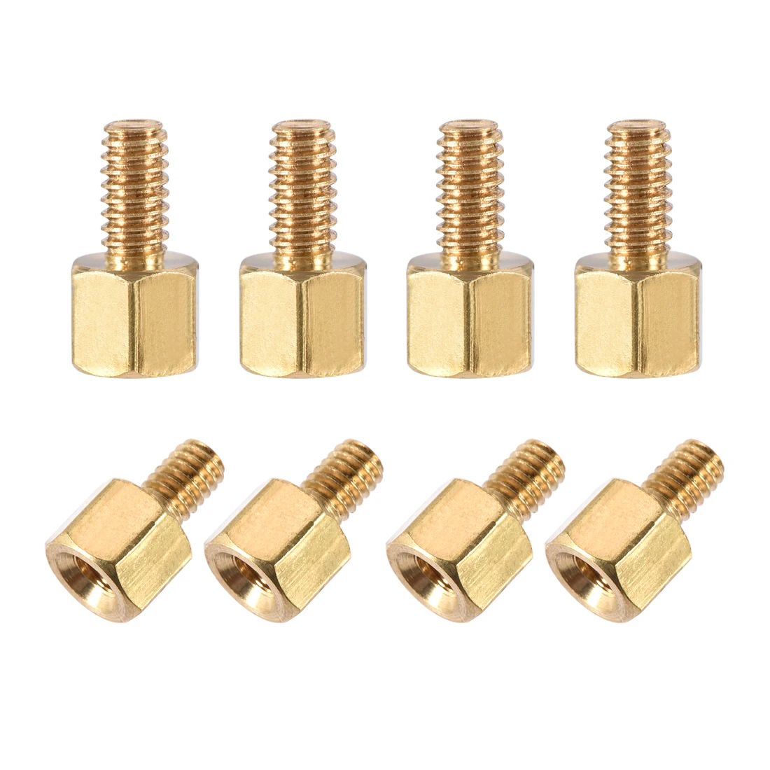 

50/100pcs Hex Male to Female M2.5 M3 Brass Standoff Spacer Hexagonal Stud Spacer Hollow Pillars for PCB Board Motherboard