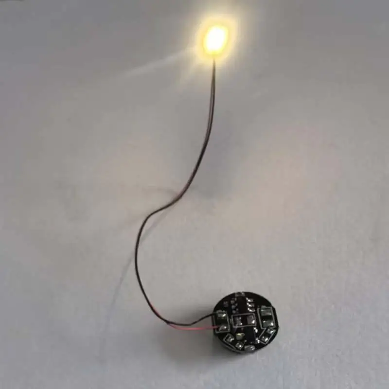 1Pcs Wired Led Magnetron Light Model With Battery Magnetic Control Lamp DIY Car Toys Lighting Making Diorama Materials Parts