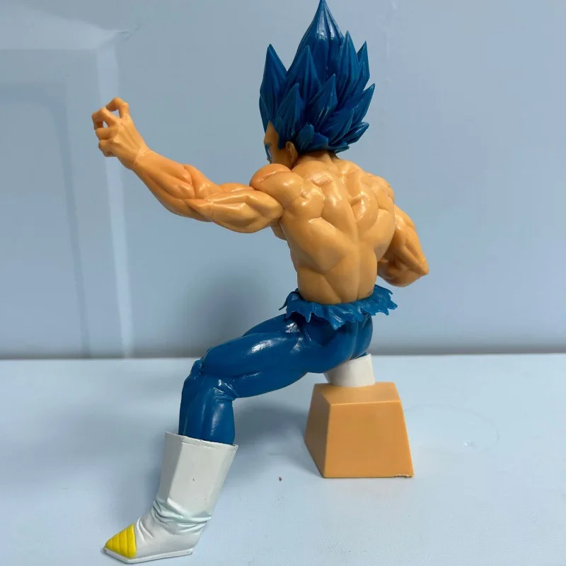 Collection de figurines d'action Dragon Ball Anime, Vegeta bleu, Super Saisuperb Statue, PVC, modèle fait main, cadeau d'anniversaire, jouet de décoration, 19cm, Gk