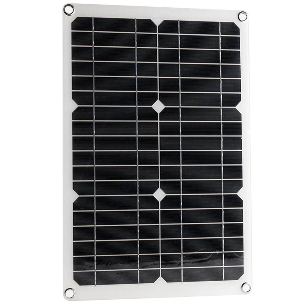 20W Solar Power Panels Outdoor Monocrystalline 18V Semi-Flexible Solar Panels to Generate Photovoltaic