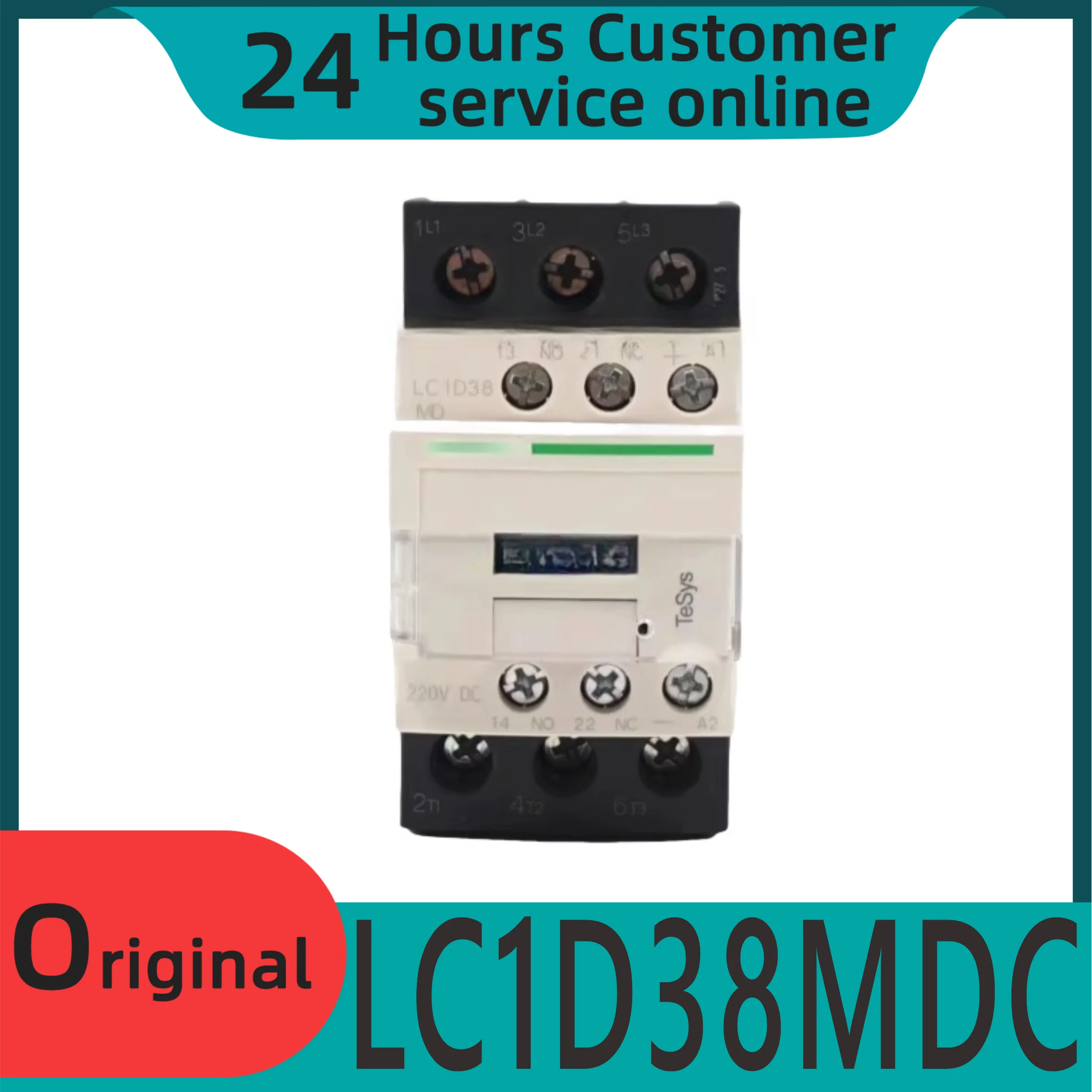 

New original three pole DC contactor LC1D38MDC 38A DC220V