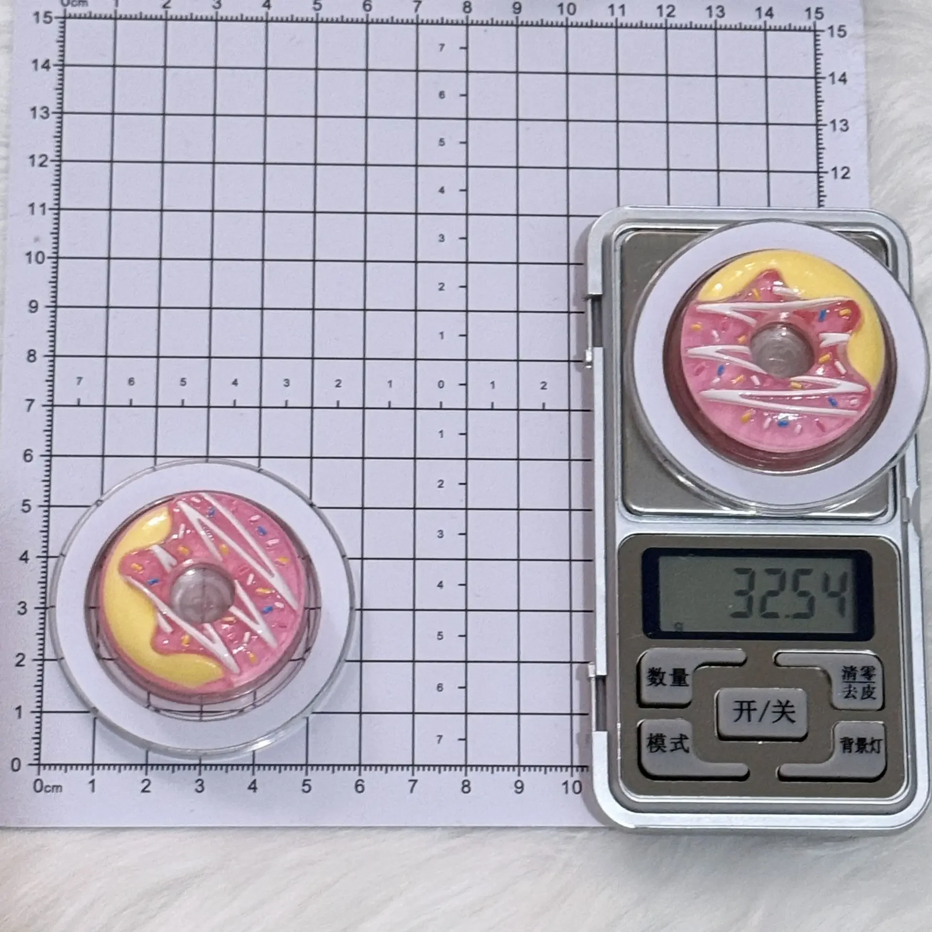 

Korean 3D Cheese Donuts Holder For Magsafe Griptok Phone Finger Ring Stand Support For iPhone Samsung Girl Smart Tok Bracket