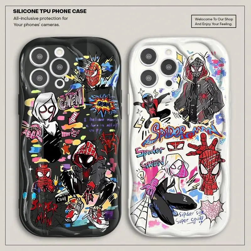 Sipider Man Gwen Phone Case for Apple iPhone 15 Pro Max 13 14 Plus 12 Mini 11 Pro XR 8 SE 7 6S XS MAX Matte