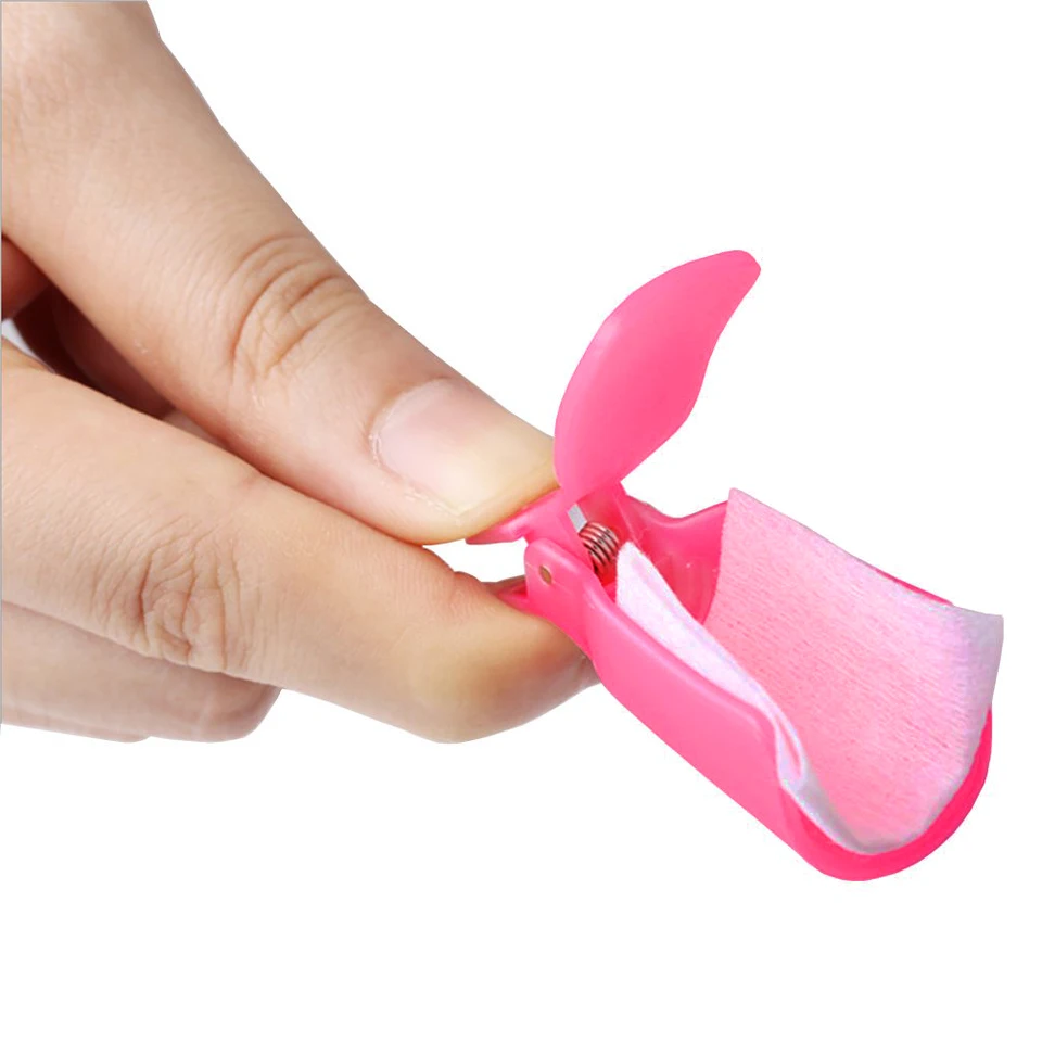 LULAA 10/16 piezas de clips de plástico para uñas, removedor de gel UV, herramienta para quitar esmalte en gel 3