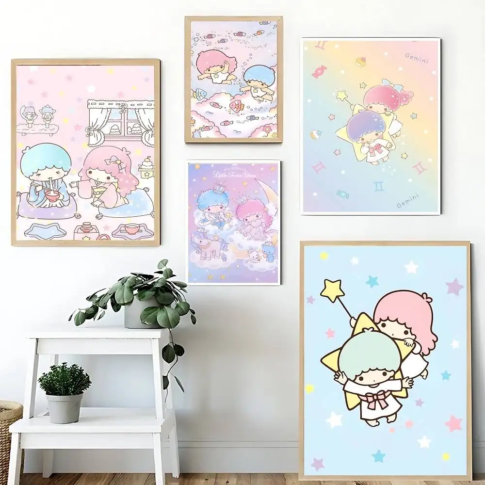 G-Gemini Twin Stars, высококачественный постер с принтом, водостойкие настенные художественные постеры с фильмами для гостиной, спальни, ретро-декор комнаты, подарок