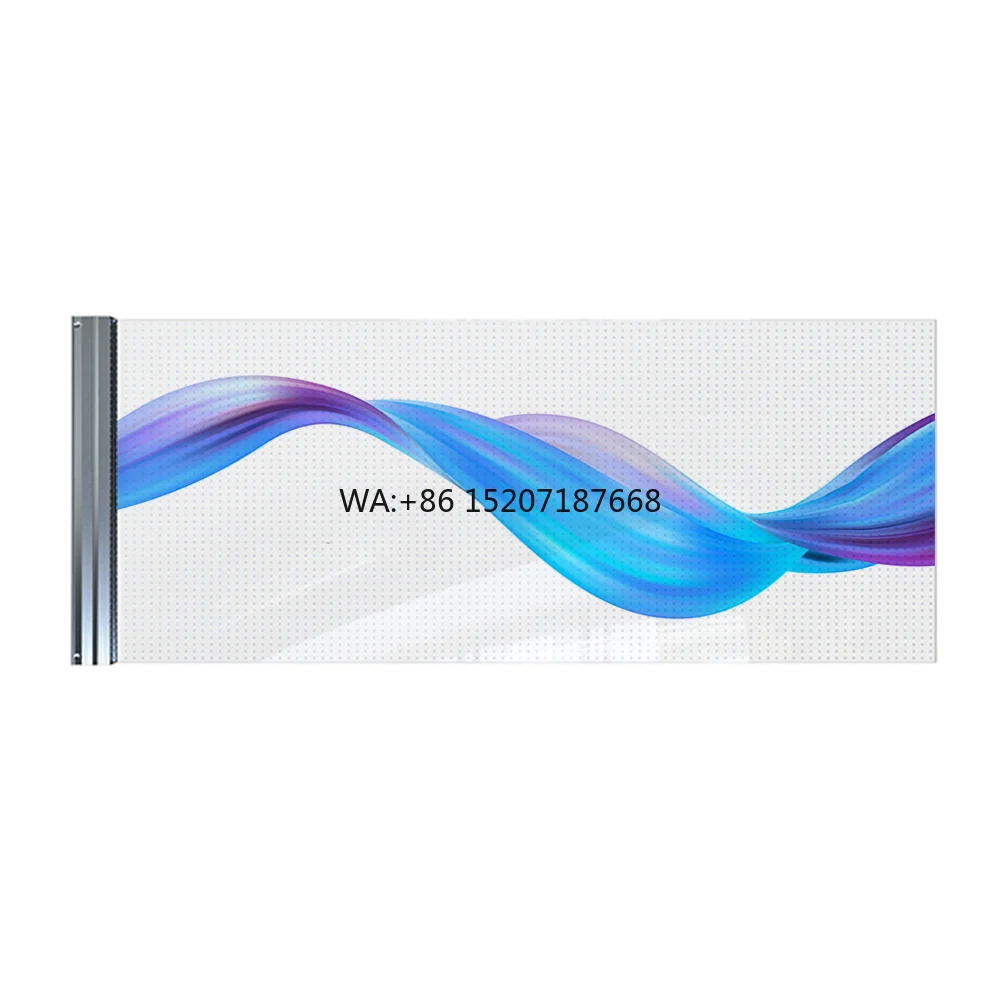 

Transparent LED Screen Display Store Glass Adhesive Wall Micro LED Display Transparent Indoor Transparent Flexible LED Screen