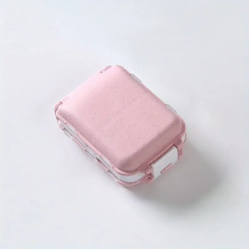Three layer portable pill storage box, suitable for travel medicine storage box, used for vitamins and medicines, lightweight an