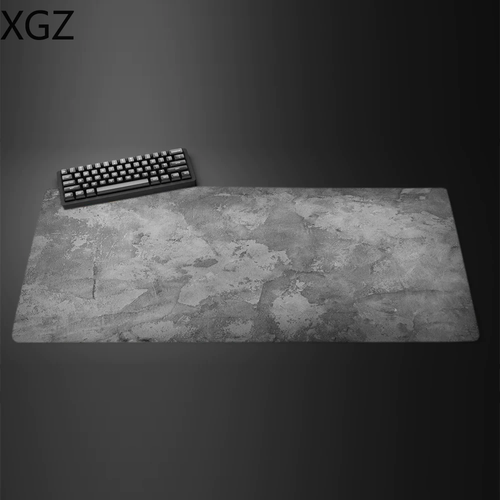 Gray large non-slip and stain-resistant mouse pad Marble Keyboard Accessories Office Computer Setting Desk Mat