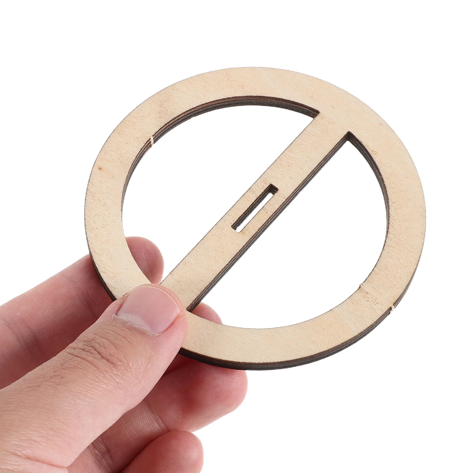 

6Pcs Wick Centering Tool Natural Wood Disc Stabilizer for Making Supplies Keeps Cotton and Wooden Wicks Centered in Any