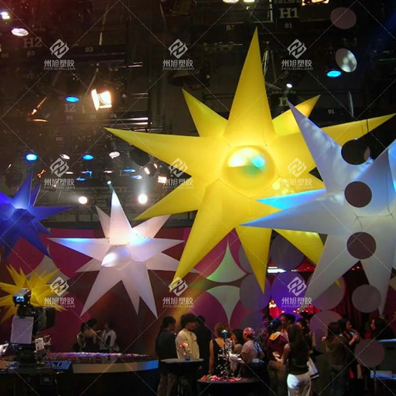 

Inflatable Decorative Star Lights with LED Lights, Available in Multiple Colors for Parties and Bars