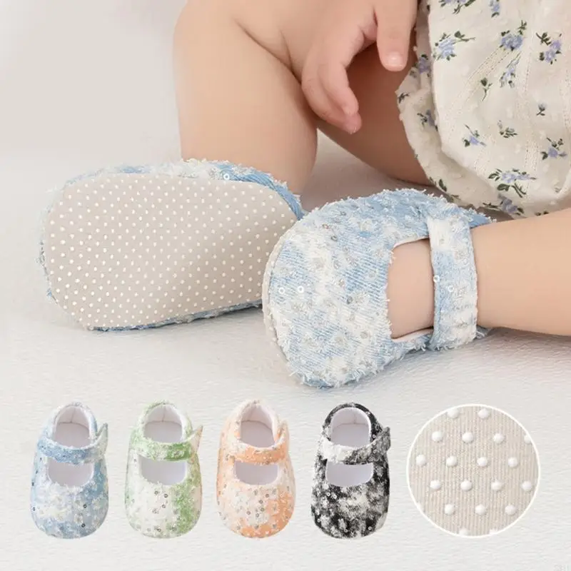 أحذية أطفال 581F للأطفال بعمر 0-2 سنة يتعلمون المشي لحديثي الولادة برسوم كرتونية مشوا لأول مرة أحذية أطفال يتعلمون المشي #2