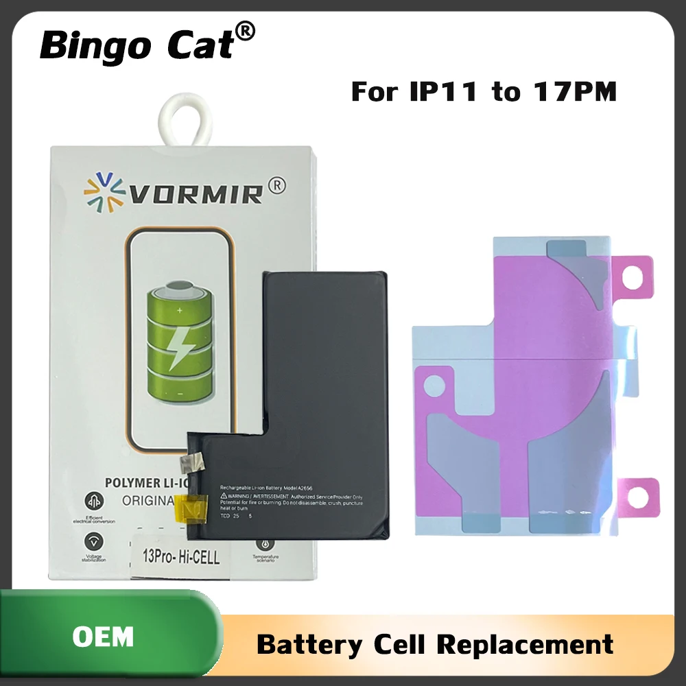 5pc Without BMS Flex ORI Capacity Battery For Spot-Welding For iPhone 11 12 13 14 15 16 17 Mini Pro Battery Cell Replacement