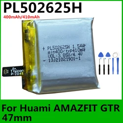 Replacement 1.54WH 410mAh PL502625H Battery for Huami AMAZFIT GTR 47mm Smart Watch Batteries