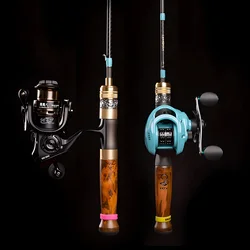 30T Carbon UL Trout Fishing Rod,Ultralight Spinning and Casting Lure Rod,Baitcasting Stream Rod for Carp Bass Fishing,Solid Tip