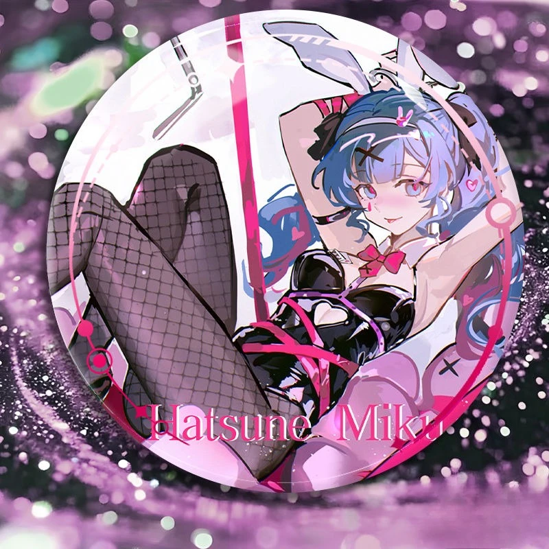 

Hatsune Miku Badge Hatsune Miku Project DIVA Anime Peripheral Creativity Double Flash Itabag Decoration Badge Exquisite Brooch