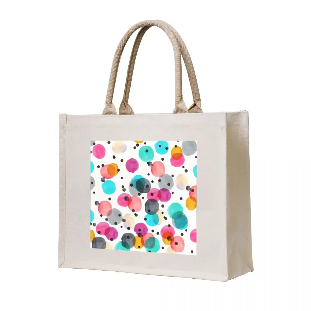 

Festive Dots Tote Bag large size bags shopper bag woman shopper bags for women sacs de shopping