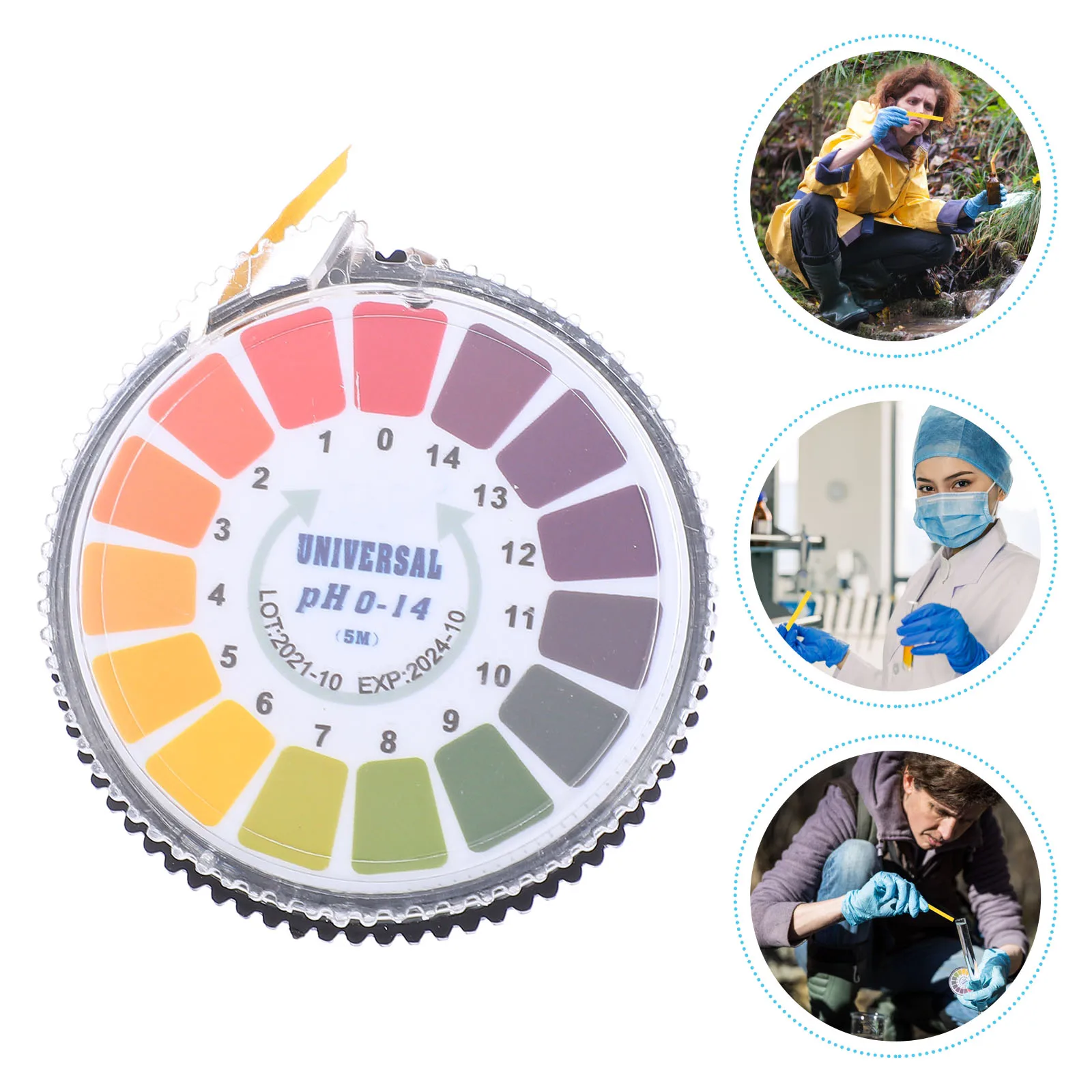 

Universal PH Test Paper Strips Acid Alkalinity Testing Solution Pool Liquid Exam Use Precision Measurement Roll