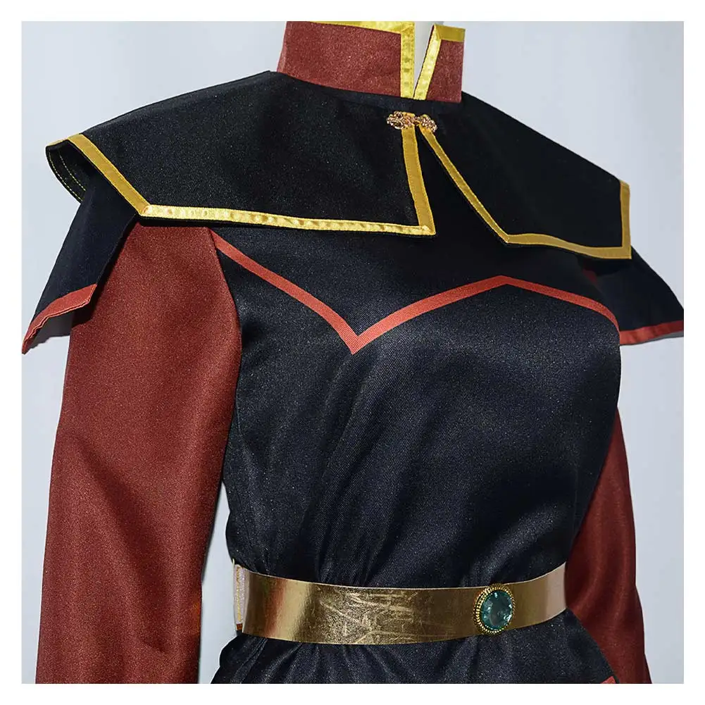 Azula Roleplay Costume Cartoon Avatar Last Cosplay Airbender Outfits Women Belt Shawl Set Clothing Female Halloween Party Suit