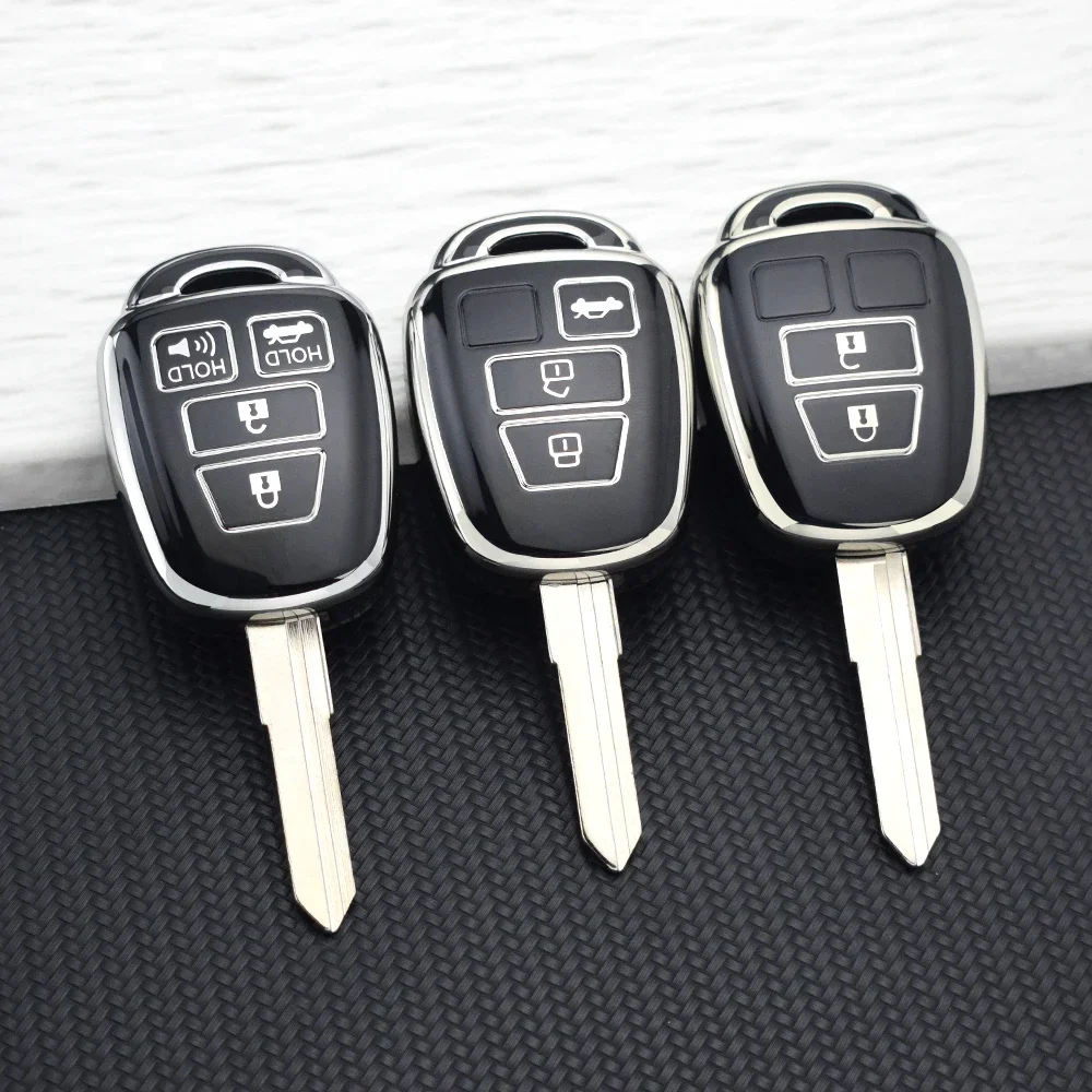 Funda Protectora para Llave de Auto Toyota RAV4 2018, Camry 2019, Corolla 2016, Tacoma, Vios, Prius, Highlander, Carcasa de TPU para Llave