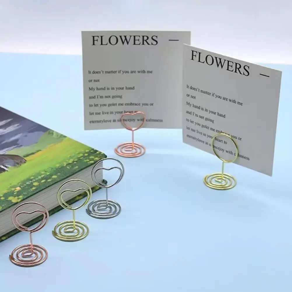 حامل رقم الجدول 10 قطعة حامل رقم الجدول على شكل قلب الحب مكان بطاقة صور مقاطع مذكرة بطاقة تقف لذكرى الزفاف