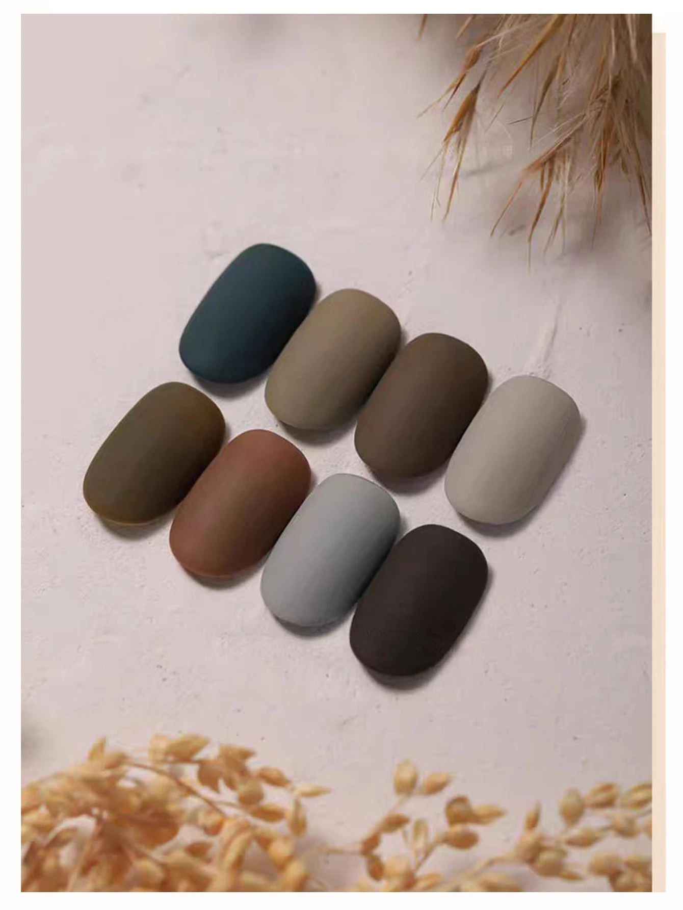 MEC 1-8PCS Mocha Milk Tea Fashion Romantic Gel Nail Polish 2025 Fall Winter Atmosphere Whitening Nail Polish Nail Art Supplies