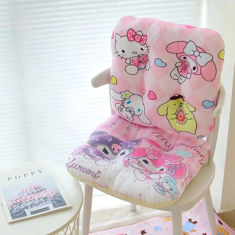 40cm Sanrio Household Cushion Meal Cushion Hello Kitty Kuromi Melody Cinnamoroll Home Thickened Tatami Non Slip Bottom Cushion