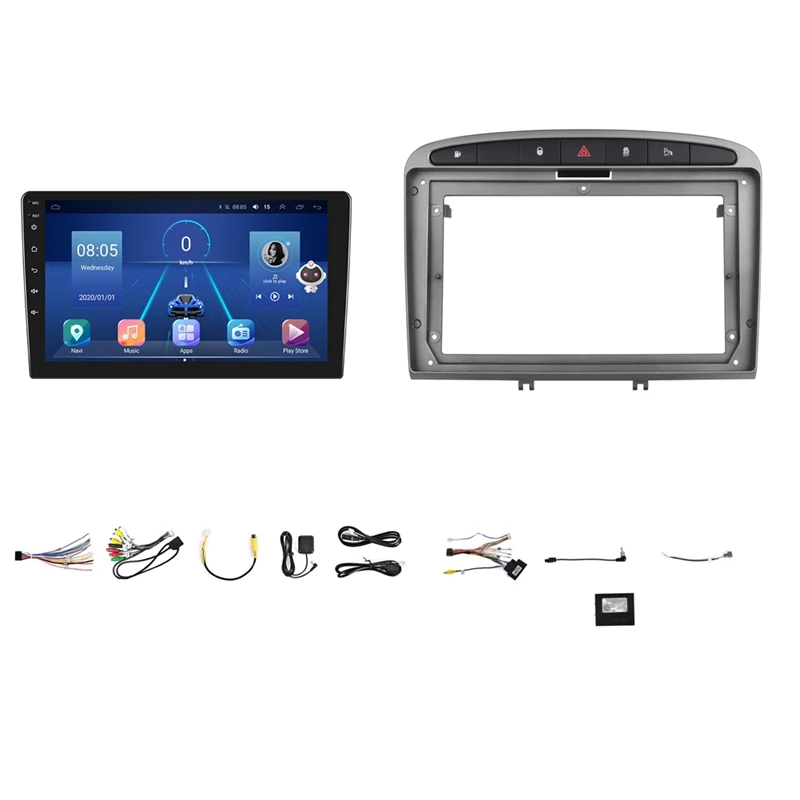 

9 Inch Carplay Car Radio 2 DIN Multimedia Video Player For Peugeot 408 2010-2016 Navigation WIFI Bluetooth Stereo Replacement