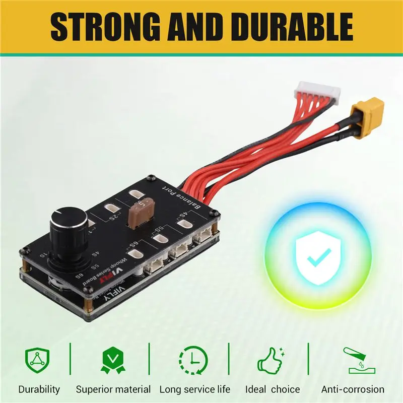 Y45A-VIFLY Whoop Series Board Balance Charging Board 6 Port 1S LIPO Battery XT60 Input For PH2.0 BT2.0 1S FPV Tinywhoop