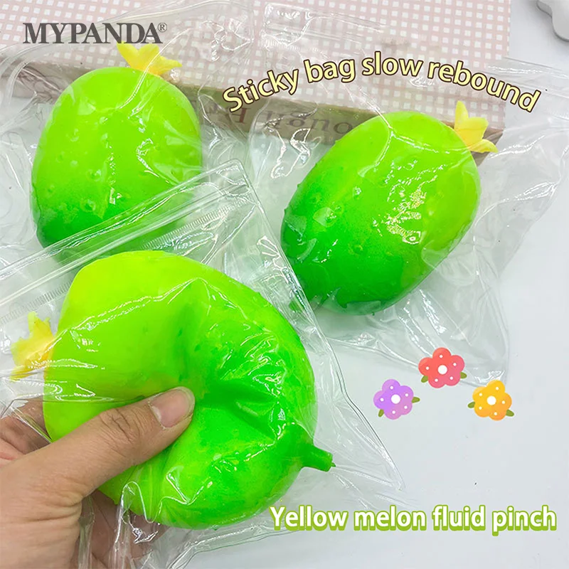 

Cartoon Cute Silicone Fluid Simulation Cucumber Pinch Le Toy Decompression Toy Squeeze Slow Rebound Stress Relief Funny Toy Gift