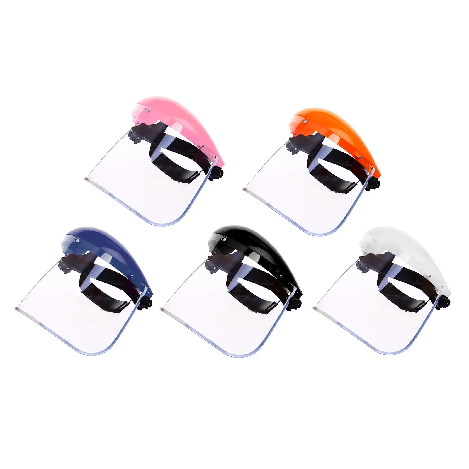Adjustable Protective Clear Work Welding Visor Helmet Headgear Cover Scratch Resistant for Men and Women