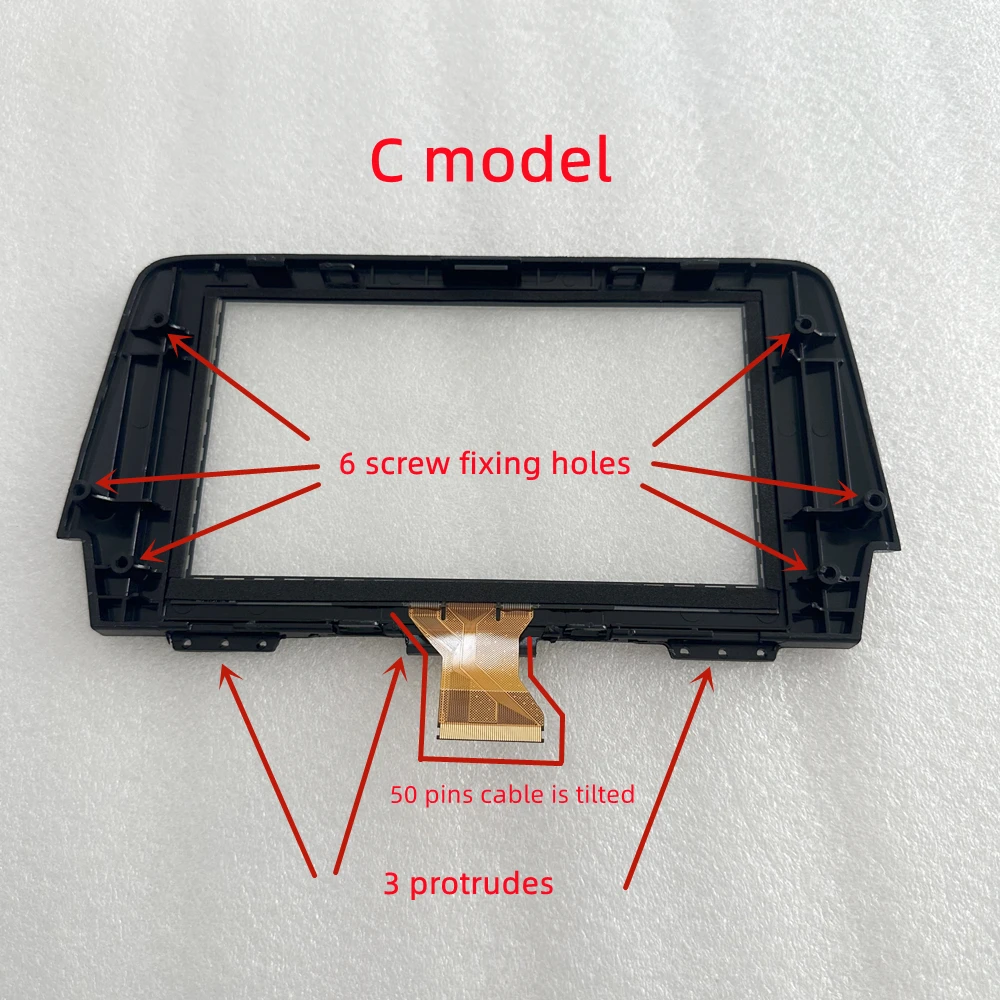 7 Inch Glass Touch Screen Panel Digitizer Lens Sensor For 2016-2018 Mazda 6 Artez Car TM070RDZ38 B-1 LCD