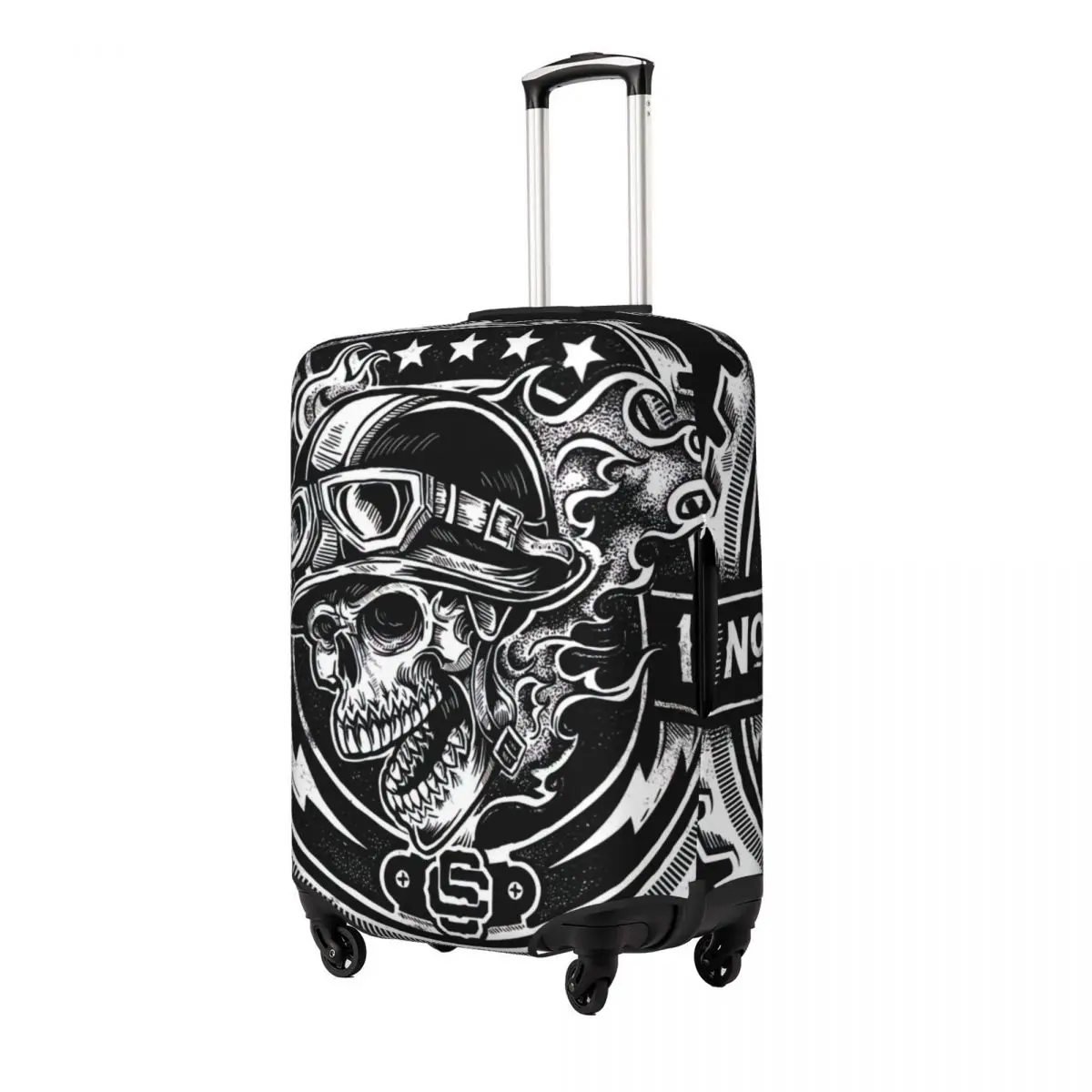 Clássico Crânio Imprimir Bagagem Protetora Poeira Cobre Elastic Waterproof 18-32inch Suitcase Cover Viagem Acessórios