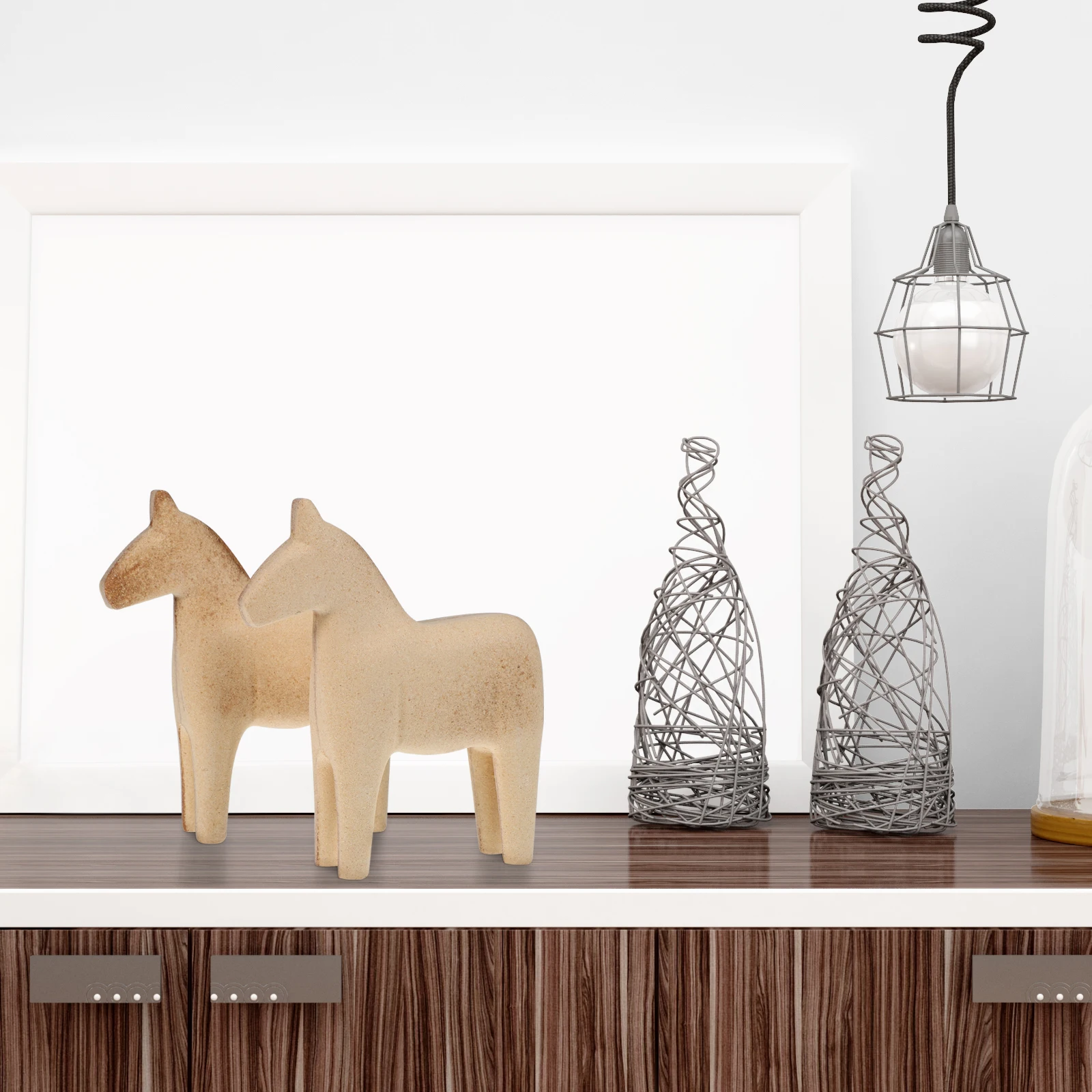 

2Pcs Wooden Unfinished Diy Wood Horse Figure Decorations Unfinished DIY Mini Figurines Paintable Table Centerpiece Gifts