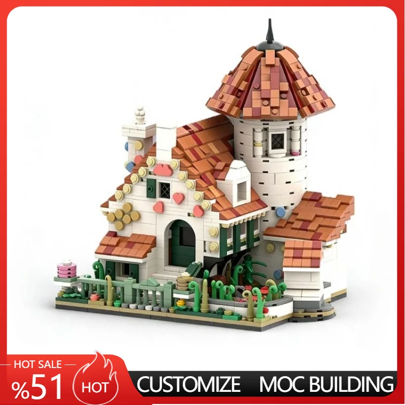 Set di Costruzioni Modulari Personalizzabili da 1721 Pezzi, Casa di Pan di Zenzero, Design Semplice Educativo Fai-da-Te, Regalo per Ragazzi e Vacanze