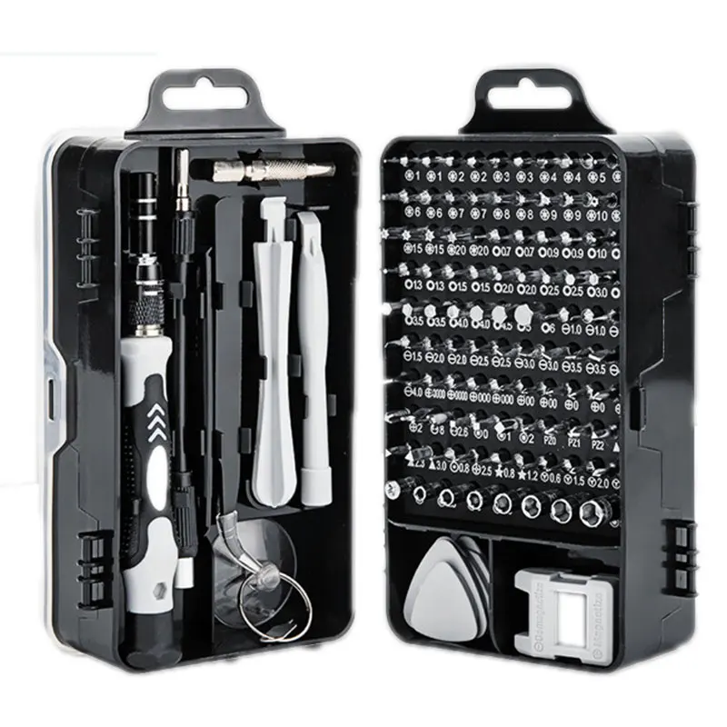 

O50 Precision Screwdriver 115 In 1 Set Magnetic Mini Screw Nuts Bits Phillips Hex Torx Multifunction Household Repair Tools Kit