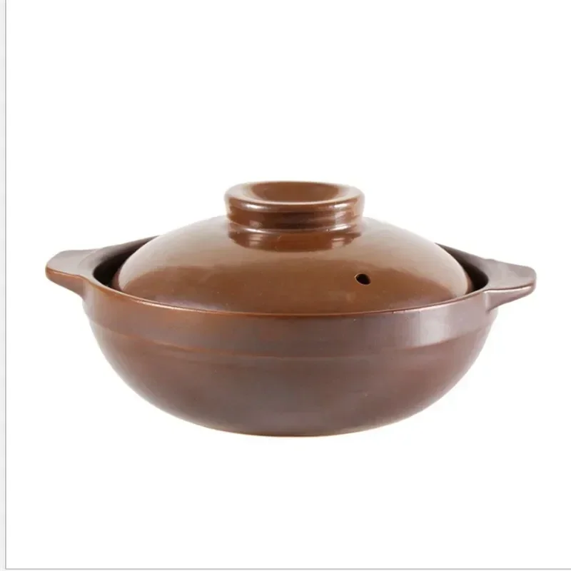 

650ml 900ml Casserole Rice Noodle Porridge Milk Soup Clay Stew Earthenware Cooking Pot Decoct Chinese With Handle Ear Clay Pot