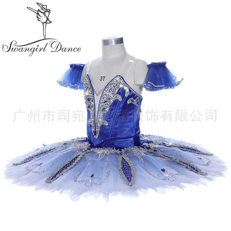 New Ballet Tutu For Girls Royal Blue Professional Ballerina Stag Costumes Tutus Pancake Tutu BT4128