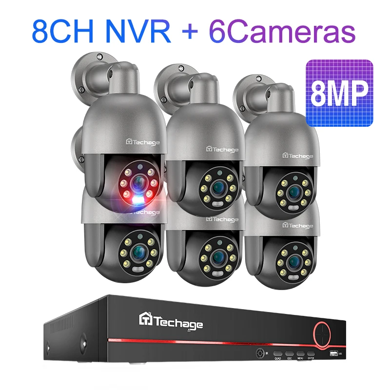 8CH 8MP 4K HD POE NVR-kit CCTV ДГЕ •П상 AI Gezichtsdetectie lavi Innovubeона soi