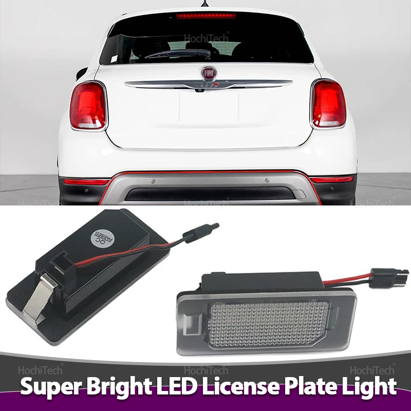 

LED License Plate Light for Fiat 500X 2014 2015 2016 2017 2018 2019 White Error Free Number Plate Lamp