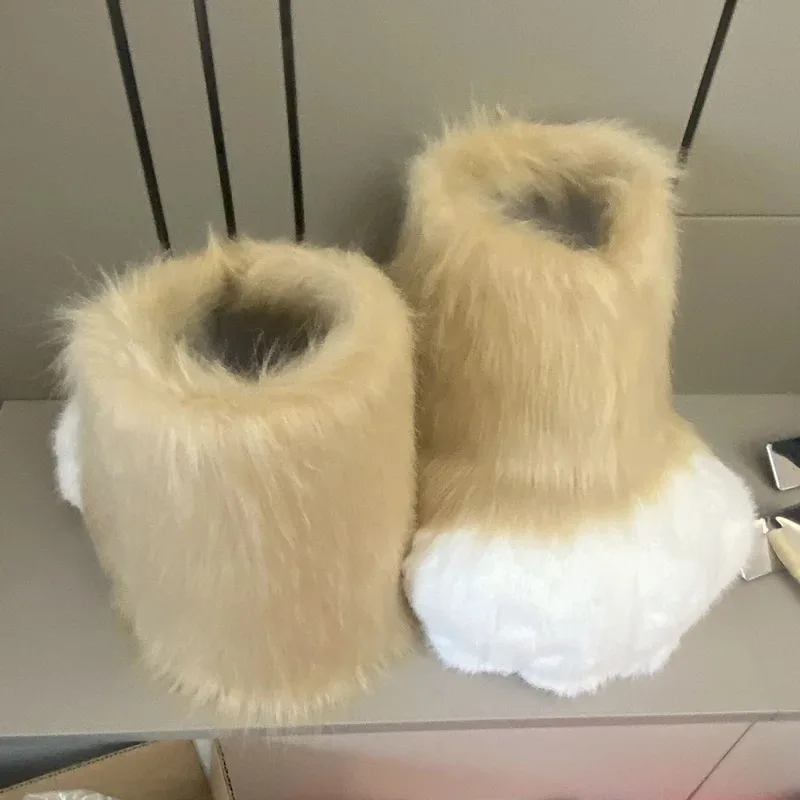 인형 발톱 신발 털신 코스프레 클로 플러시 신발 코믹트 키구루미 코스프레 동물 발 의상