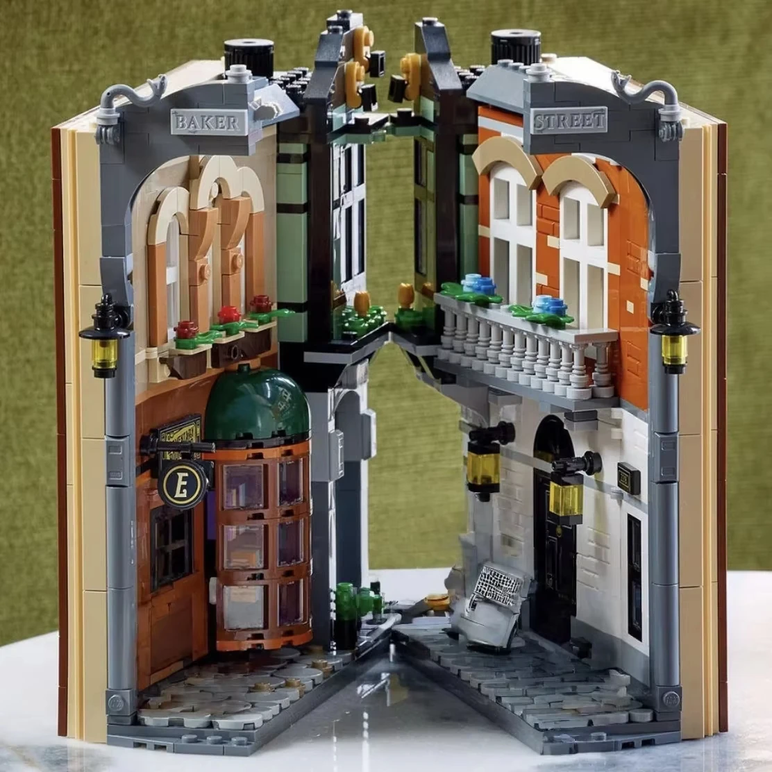 2025 nueva serie street view 10351 Sherlock estantería juguete de bloques de construcción tema educativo para niños DIY regalo de cumpleaños 1359 Uds