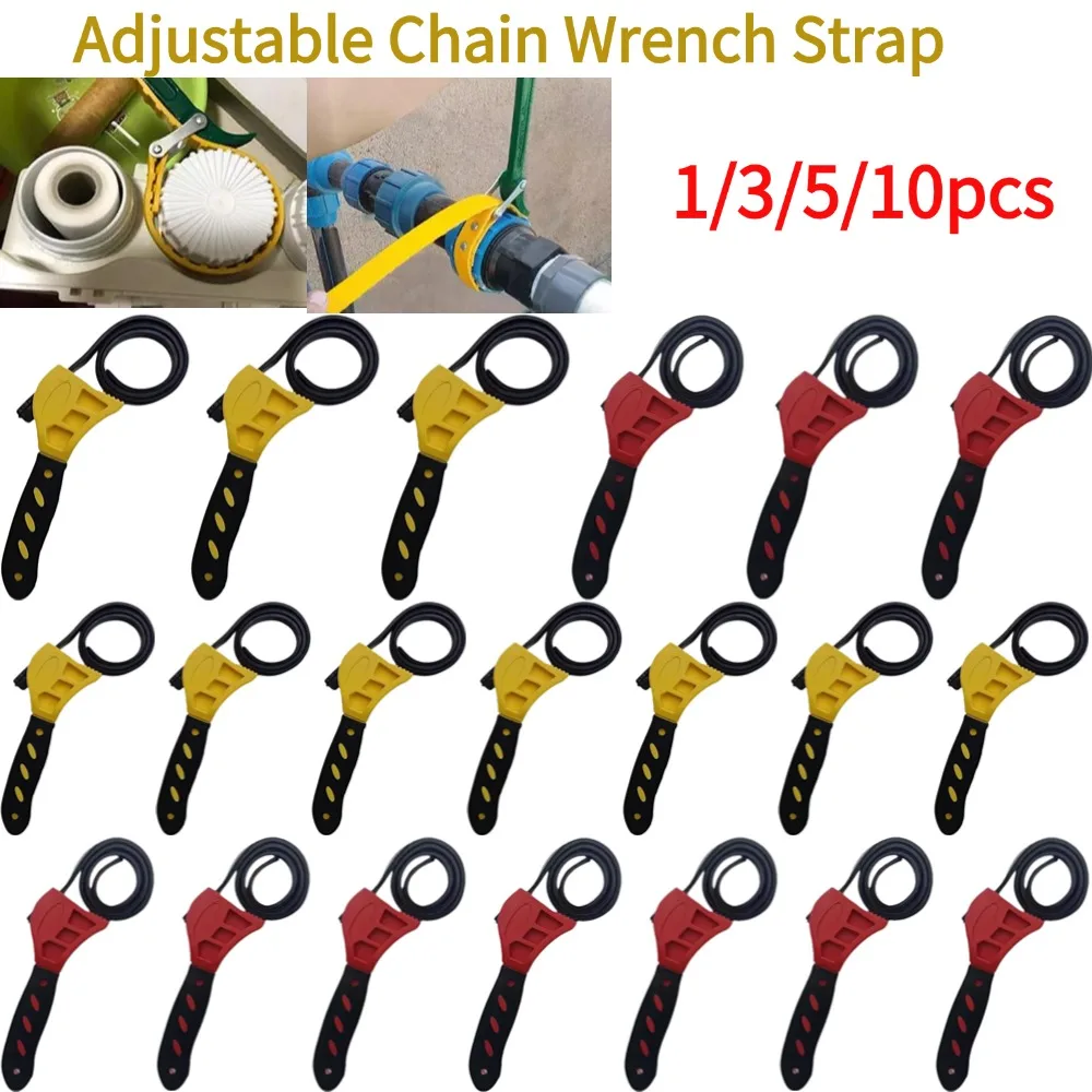 Adjustable Strap Spanner Wrench Belt Oil Filter Puller Removal Tool Locking Wrench Disassembly Strap Opener Tool