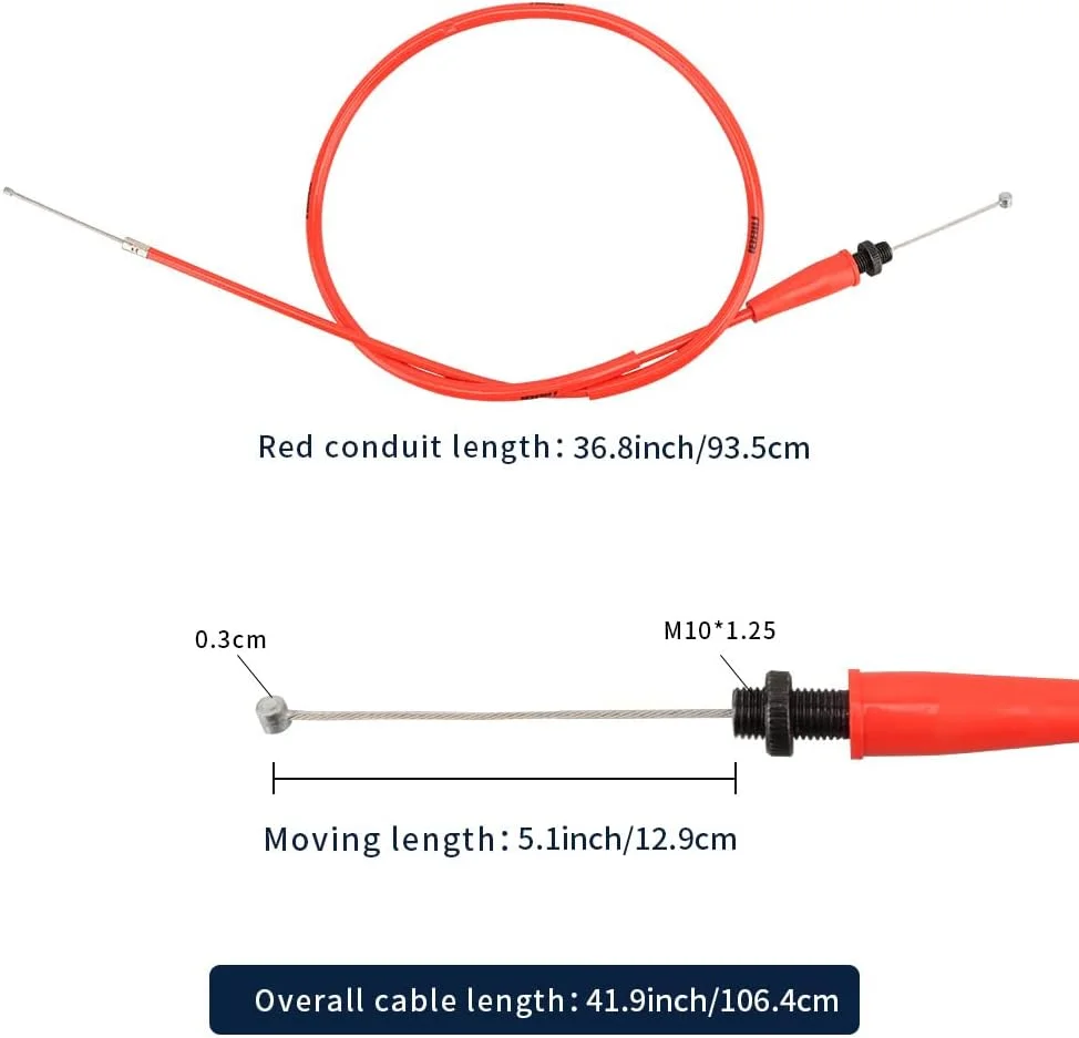 NIBBI Motorcycle Throttle Cable 1064mm Throttle Accelerator Carburetor Choke Cable For Pitbike Yamaha Kawasaki Honda Motocross